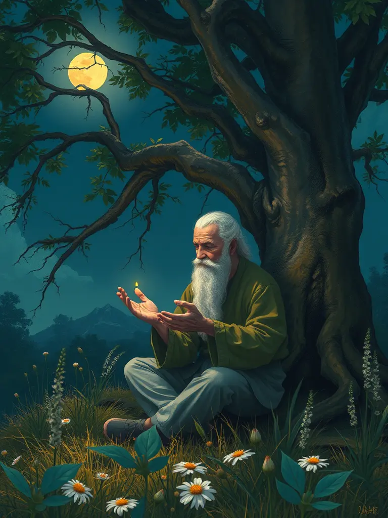 Buscar refugi i renaixement espiritual a la llum de la lluna.