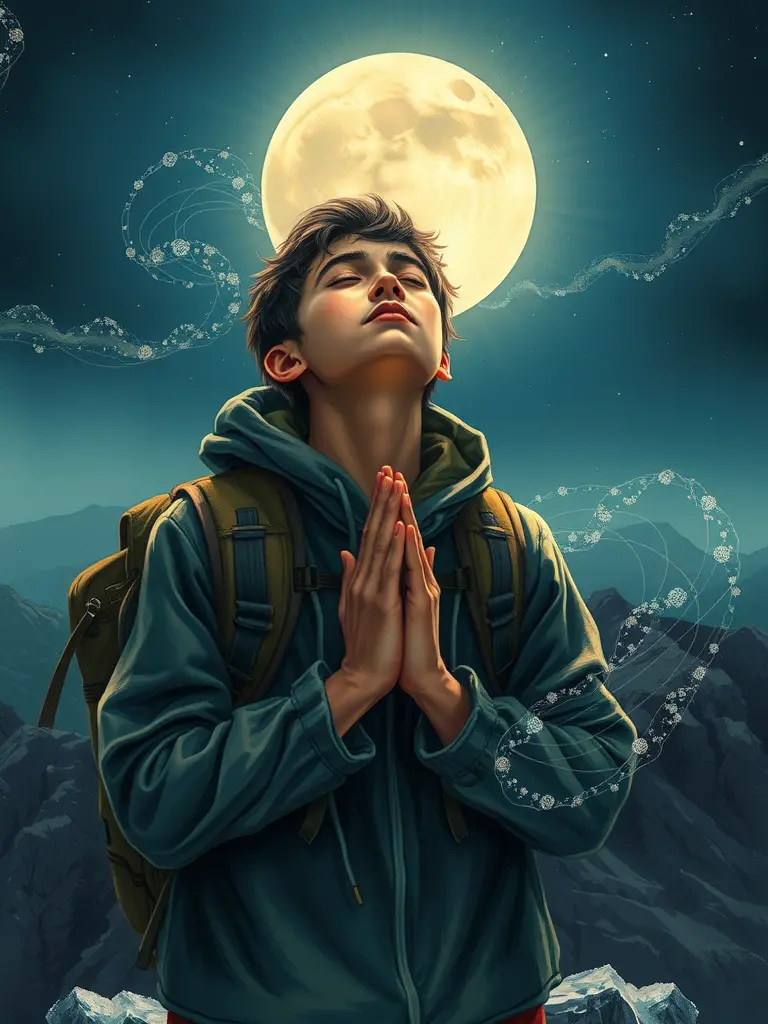Viatge espiritual a la llum de la lluna i camí de despertar del potencial
