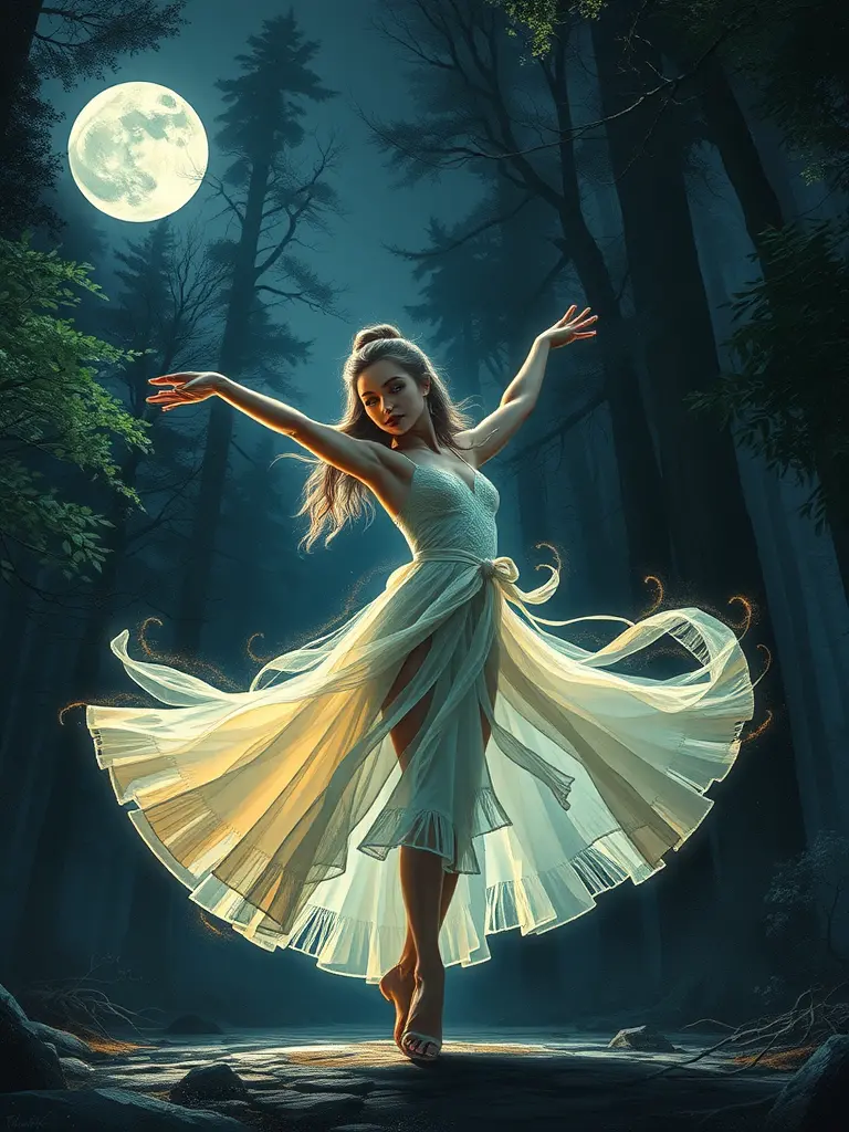 La danza del miedo a la oscuridad explora la fe en uno mismo y la luz interior.