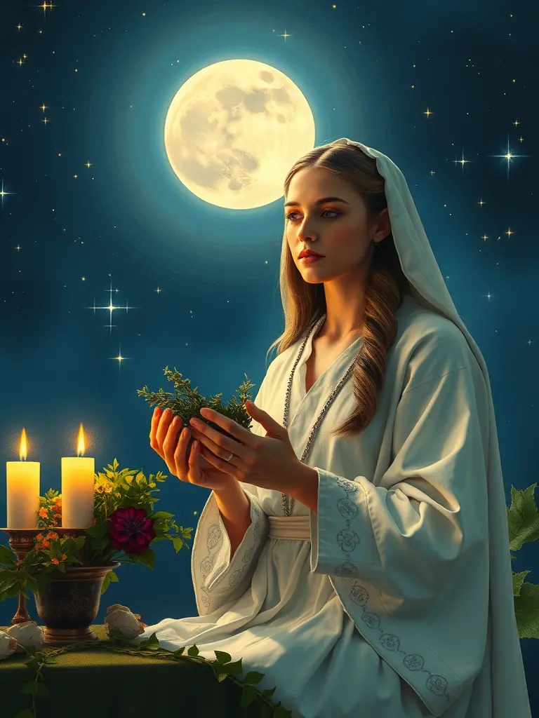 Ritwal ng espiritwalidad sa ilalim ng liwanag ng buwan at pagtuklas ng muling pagsilang ng espiritu