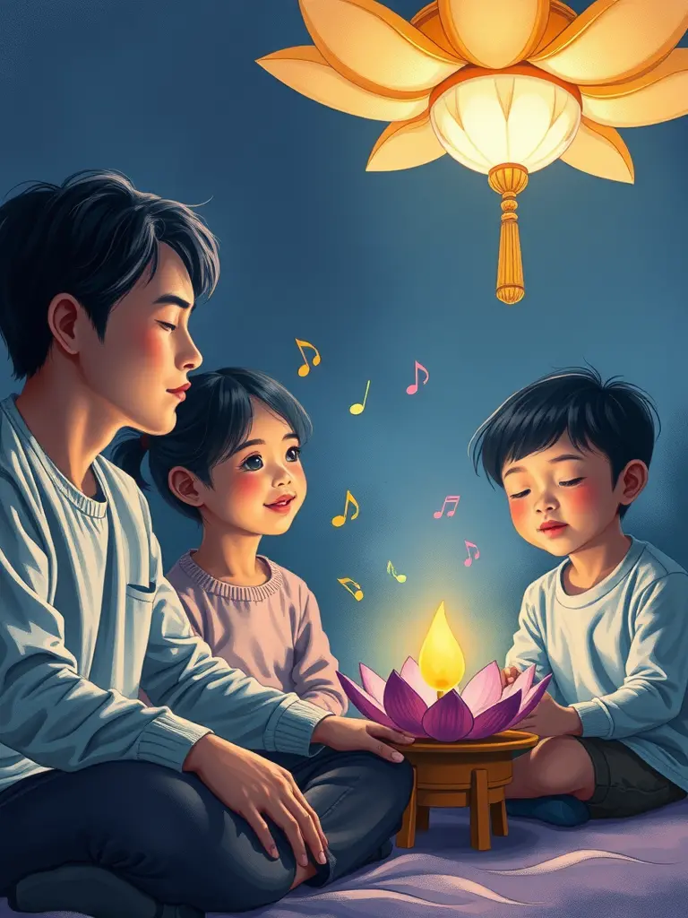 빛과 그림자 속의 고요한 여행, 아름다운 꿈과 화목한 가족을 맞이합니다.