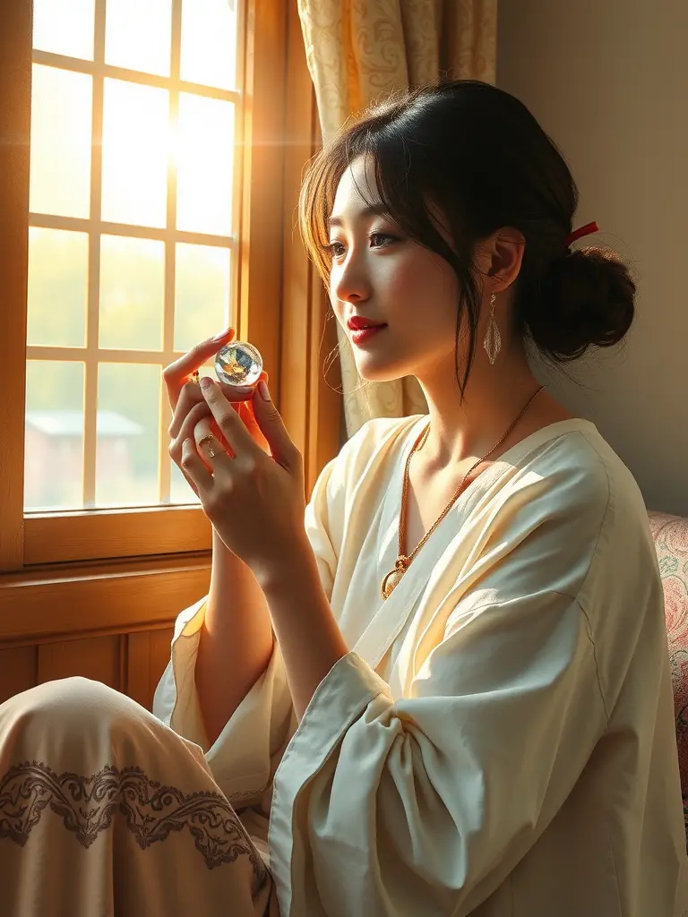 여성 별자리 운세와 보석 에너지가 가정의 조화와 자아 성장을 촉진합니다.