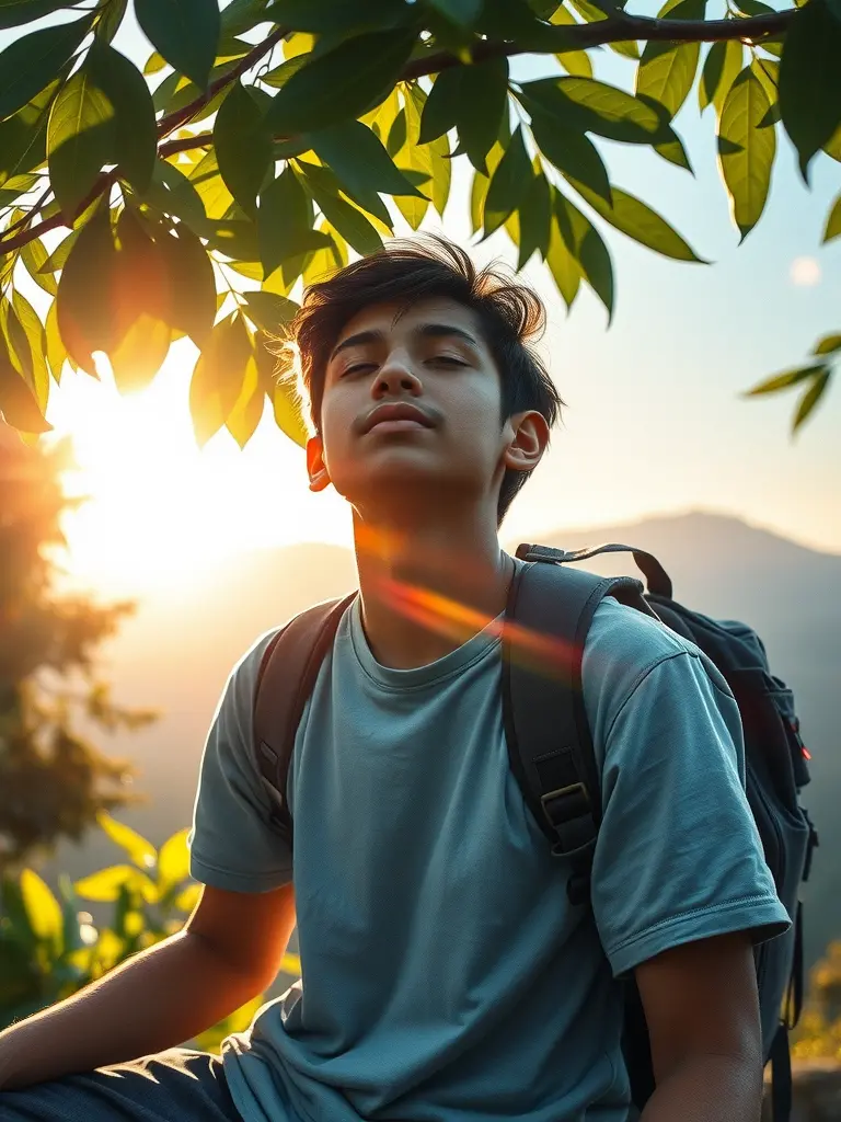 晨曦中探索心灵之旅与新生能量
