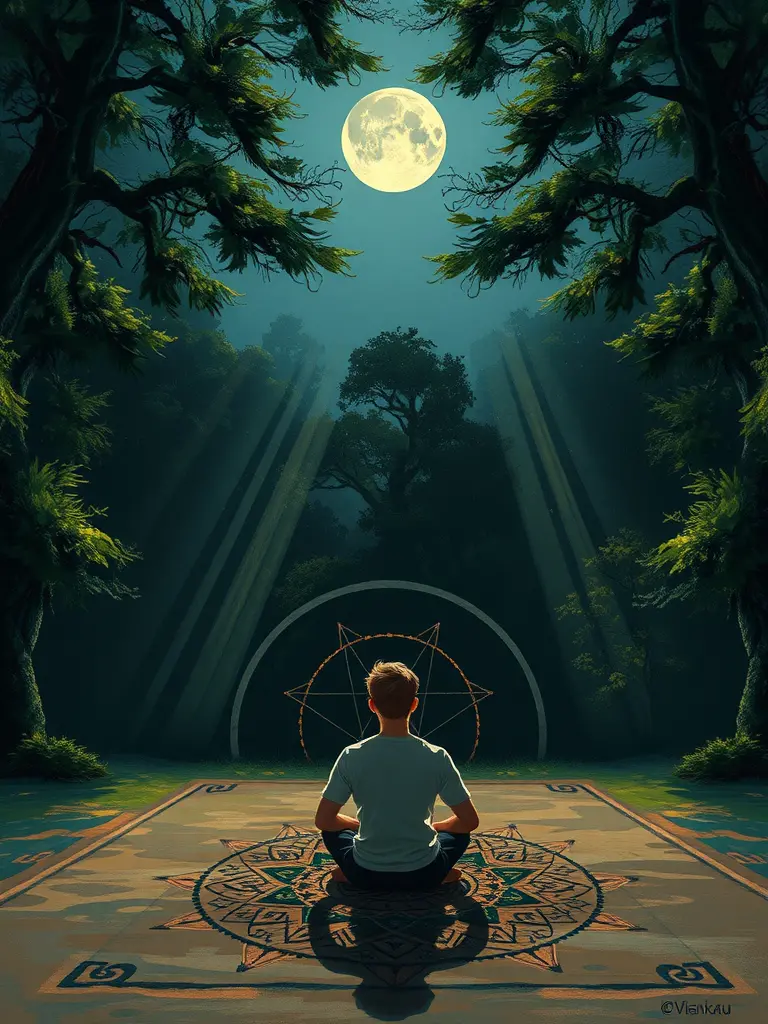 静谧夜晚探索自我重生与内在平衡