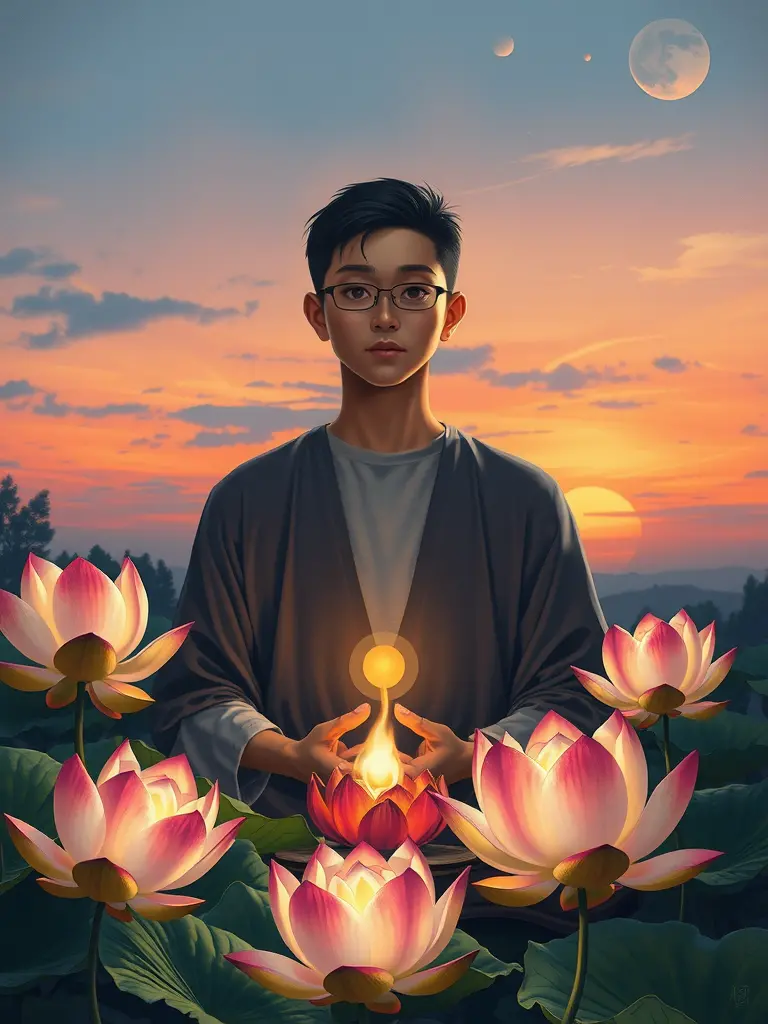 Conexión de amor y luz: explorando la energía interna y las bendiciones de las estaciones