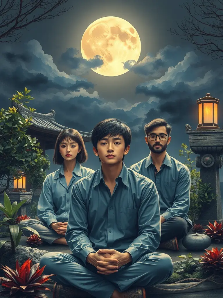 Buscar la paz mental y la auto-redención en la noche de luna llena.