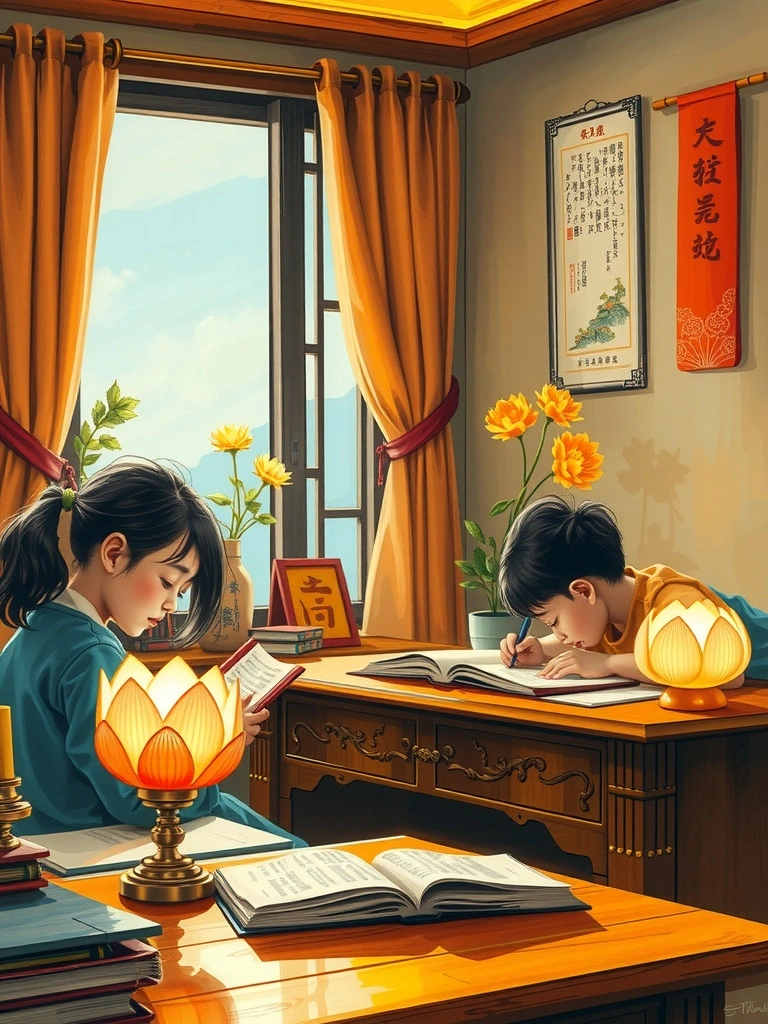 연등이 어린이의 마음을 비추고 학습을 발달시켜 새로운 기회를 열어줍니다.