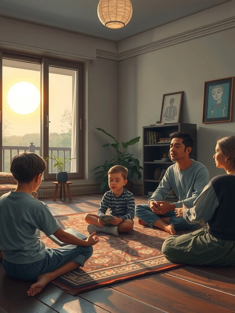 Nočná meditácia vedie k úspechu v štúdiu a harmónii v rodine.