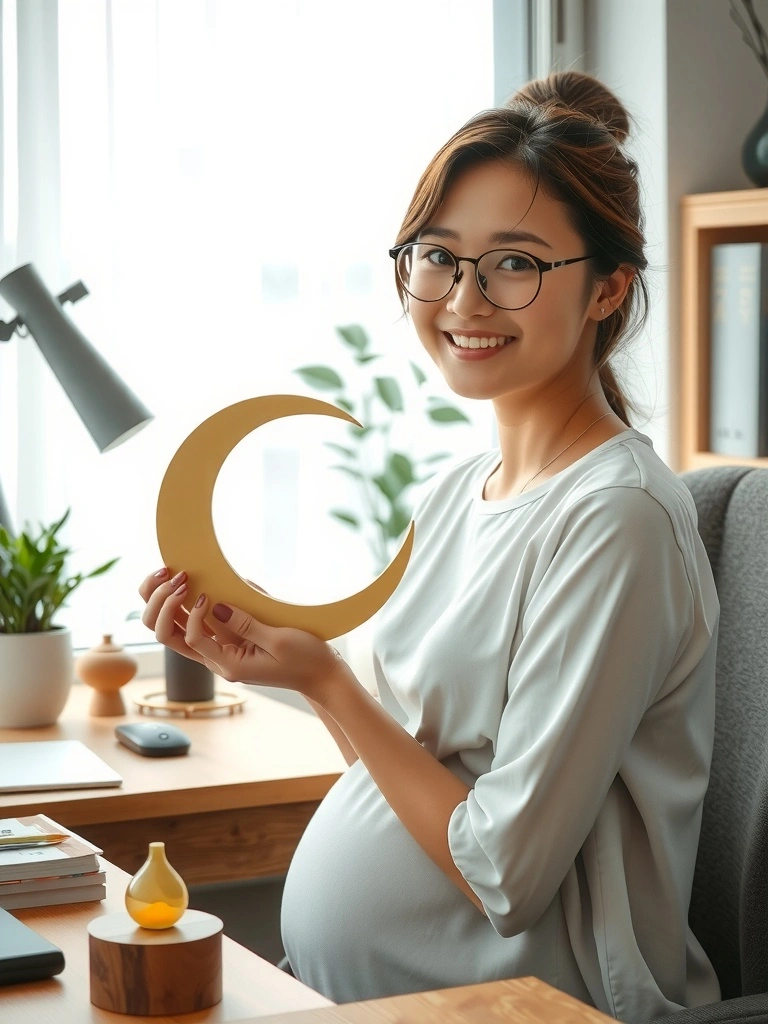 Sous la lumière de la lune, le chemin de la protection énergétique des parents au travail.