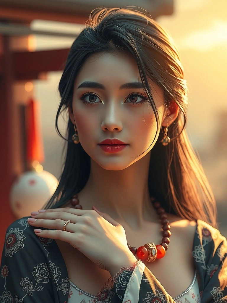 Coral jade energy leads women to open up fortune and unexpected luck.
