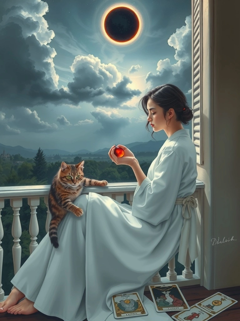 Năng lượng ngọc gặp gỡ linh hồn thú cưng đồng hành trên con đường tái sinh của nhật thực.