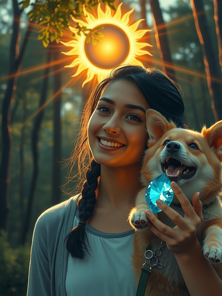Mücevher enerjisi rezonansı, evcil hayvanların mutluluğunu ve kendini koruma gücünü aktive eder.